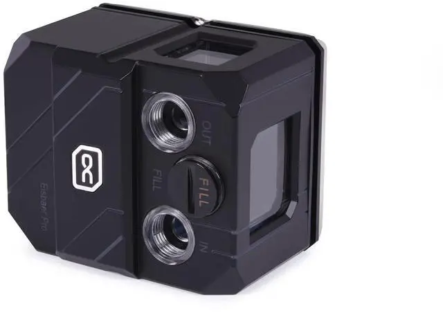 Alt view image 2 of 6 - Alphacool Eisbaer Pro Aurora (Solo) CPU Water Block and Pump, Digital RGB, 64 x 79 x 54.3mm, CPU Cooler, Desktop