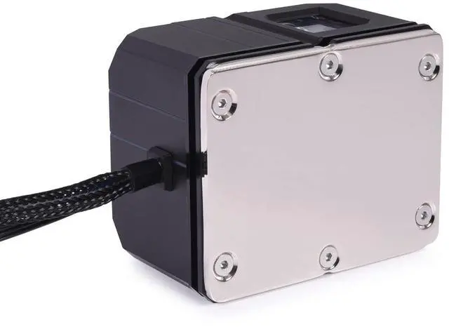 Alt view image 3 of 6 - Alphacool Eisbaer Pro Aurora (Solo) CPU Water Block and Pump, Digital RGB, 64 x 79 x 54.3mm, CPU Cooler, Desktop