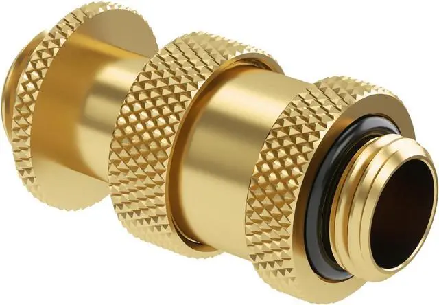 Alt view image 4 of 5 - Barrow G1/4" Water Cooling Fittings, Male to Male Extension Fittings (22-31MM) for SLI, Adjustable Aqua Link Pipe, Metal Telescopic Connectors for Water Cooling Systems (Gold,2Pcs)