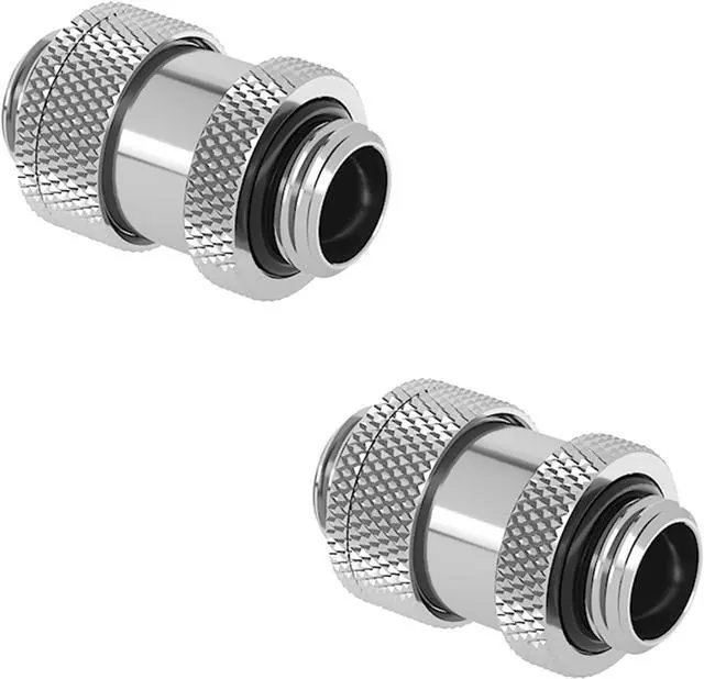 Main image of Barrow G1/4" Water Cooling Fittings, Male to Male Extension Fittings (22-31MM) for SLI, Adjustable Aqua Link Pipe, Metal Telescopic Connectors for Water Cooling Systems (Silver,2Pcs)