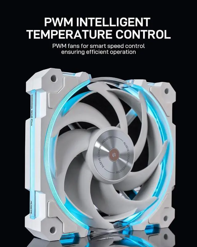 Alt view image 5 of 7 - ALSEYE W360 L CPU Liquid Cooler, AIO CPU Cooling, LCD Display, 360mm Radiator Animated Temperature & Image Screen, ARGB, PWM Pump 320W TDP for Intel LGA 1700/1200 & AMD AM5/AM4 (White)