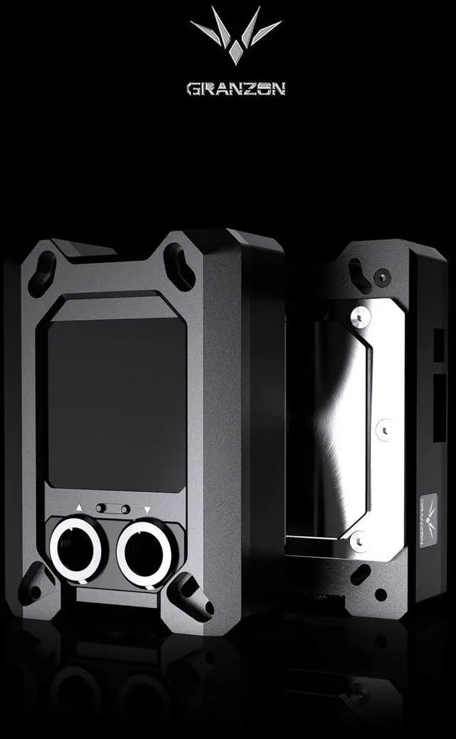 Alt view image 3 of 5 - Granzon GAMSC CPU Water Cooling Block with Temperature Digital Display for AMD Ryzen AM5 AM4 Processors, High Flow Cooling, Mechanical Armor Design