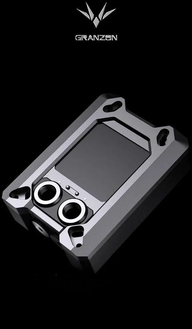 Alt view image 4 of 5 - Granzon GAMSC CPU Water Cooling Block with Temperature Digital Display for AMD Ryzen AM5 AM4 Processors, High Flow Cooling, Mechanical Armor Design