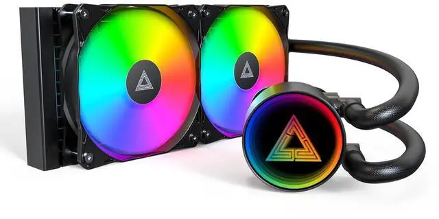 Main image of MONTECH Lightflow ARGB 240 Black Ultra-Quiet AIO Liquid CPU Cooler, 3100RPM Pump, Triple Silent Fans, High-Efficiency Radiator for Superior Heat Dissipation, Intel & AMD Compatible, ARGB-Free