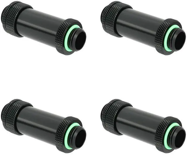 Main image of Barrow G1/4" Water Cooling Fittings, Male to Male Extension Fittings (41-69MM) for SLI, Adjustable Aqua Link Pipe, Metal Telescopic Connectors for Water Cooling Systems (Black,4Pcs)