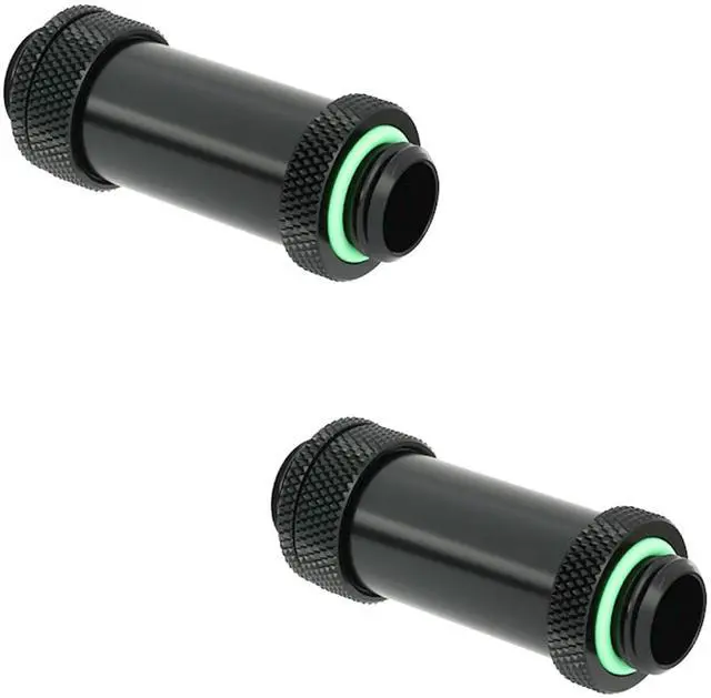 Main image of Barrow G1/4" Water Cooling Fittings, Male to Male Extension Fittings (41-69MM) for SLI, Adjustable Aqua Link Pipe, Metal Telescopic Connectors for Water Cooling Systems (Black,2Pcs)