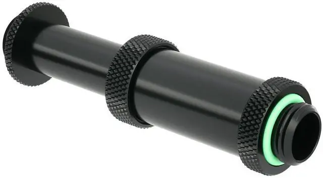 Alt view image 4 of 5 - Barrow G1/4" Water Cooling Fittings, Male to Male Extension Fittings (41-69MM) for SLI, Adjustable Aqua Link Pipe, Metal Telescopic Connectors for Water Cooling Systems (Black,2Pcs)