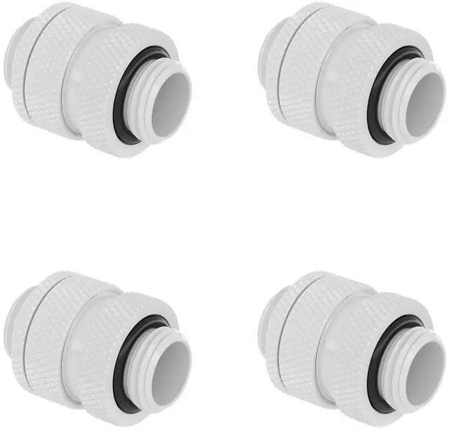 Main image of Barrow G1/4" Thread Rotary Fittings, Male to Male Extension Fittings (16-22MM) for SLI, Adjustable Aqua Link Pipe, Metal Telescopic Connectors for Water Cooling Systems (White,4Pcs)
