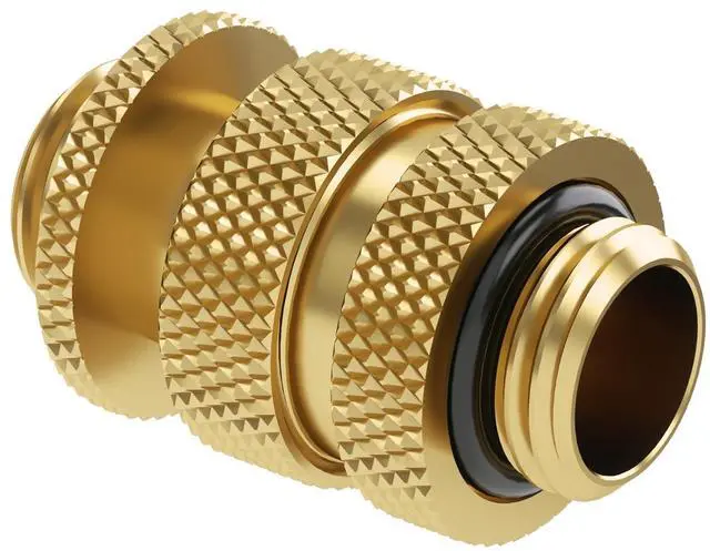 Alt view image 4 of 5 - Barrow G1/4" Thread Rotary Fittings, Male to Male Extension Fittings (16-22MM) for SLI, Adjustable Aqua Link Pipe, Metal Telescopic Connectors for Water Cooling Systems (Gold,4Pcs)
