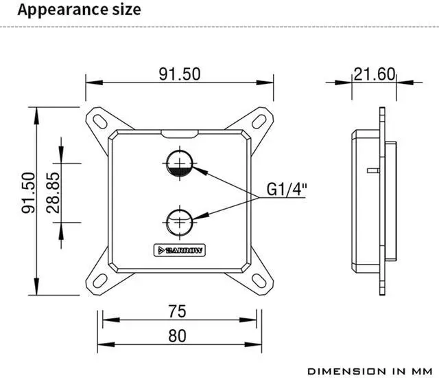 Alt view image 3 of 6 - Barrow CPU Water Block, High-Efficiency CPU Water Cooling Block for Intel LGA115X/1200/1700/X99/X299, Liquid Cooling Micro Waterway CPU Block Socket Radiator 5V 3PIN ARGB, White