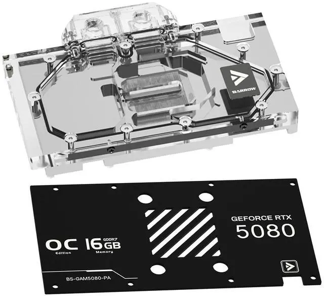 Main image of Barrow Copper GPU Waterblock Compatible for Galaxy RTX5080 Holy Blade/Metal Master/Magic Blade, Full Coverage GPU Water Cooler Include Backplate, Liquid Cooling Graphics Card Water Block