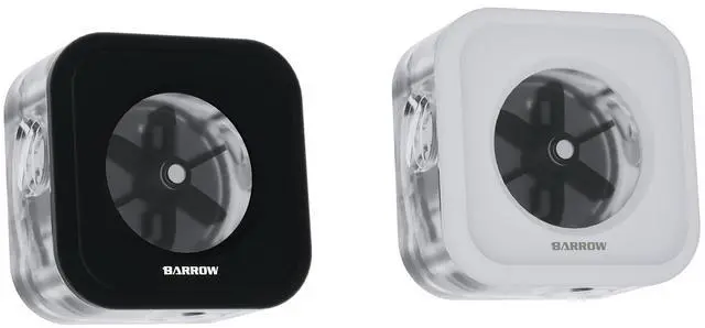 Alt view image 6 of 6 - Barrow Composite Flow Meter for PC Water Cooling, Acrylic and Aluminum Alloy Flow Indicator with 5V 3-Pin ARGB, Ceramic Bearing Water Velocity Meter for Computer Cooling System, Silver
