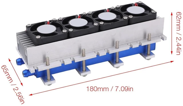 Alt view image 5 of 7 - Estink 12V Thermoelectric Cooler, Peltier Refrigeration Semiconductor Cooling Device for 20L Space Air Cooling