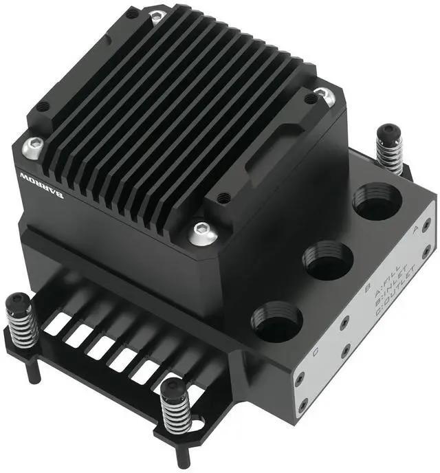 Alt view image 2 of 6 - CPU Water Block with Pump and Reservoir - Mini Integrated PWM Pump Water Cooler CPU Cooling Block Pump Combo for AMD Ryzen AM5/AM4/AM3+/AM3/FM2 (POM Mini)