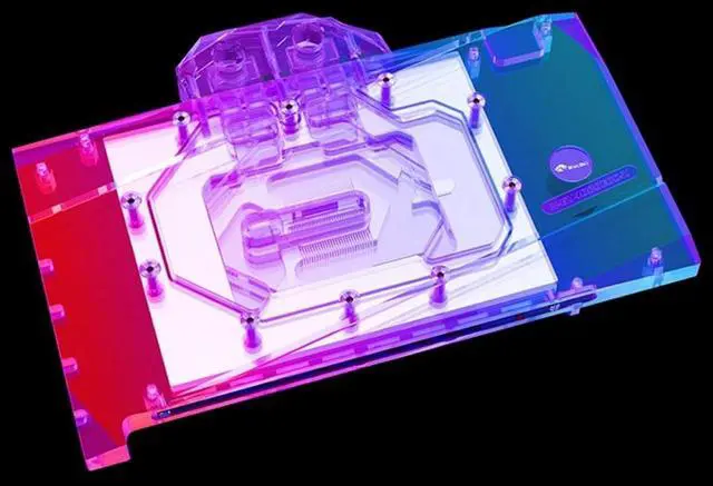 Alt view image 3 of 7 - Bykski Full Coverage GPU Water Block and Backplate for GIGABYTE GeForce RTX 4080 16G (N-GV4080EOC-X)