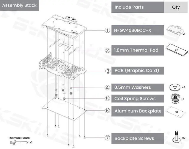 Alt view image 7 of 7 - Bykski Full Coverage GPU Water Block and Backplate for GIGABYTE GeForce RTX 4080 16G (N-GV4080EOC-X)