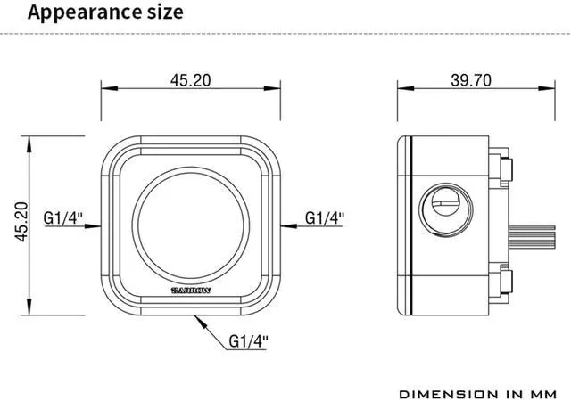 Alt view image 4 of 6 - Barrow Composite Flow Meter for PC Water Cooling, Acrylic and Aluminum Alloy Flow Indicator with 5V 3-Pin ARGB, Ceramic Bearing Water Velocity Meter for Computer Cooling System, Silver
