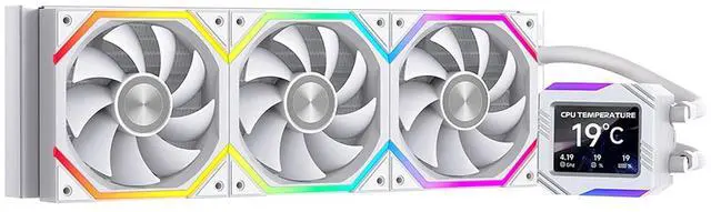 Main image of Jungle Leopard Astroshel V2G 360 Argb Water Cooling CPU Cooler|3 * 120mm PWM Fans with 2000RPM|Customizable LCD Digital Display Screen|for Intel LGA1851/1700/1200/115X AMD AM4/AM5(White-360mm)