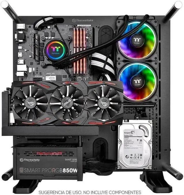 Alt view image 6 of 6 - Thermaltake Floe 280mm, 16.8 Million Color Software Enabled (TT RGB Plus/Alexa/Razer Chroma), AMD (AM5/AM4)/Intel (LGA 2066/1200), AIO CPU Liquid Cooler CL-W167-PL14SW-A