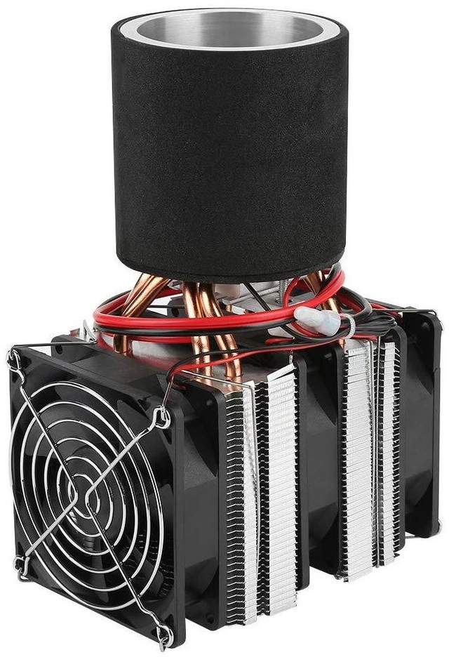 Alt view image 3 of 7 - Semiconductor Refrigerator, DC12V Electronic Semiconductor Refrigeration Semiconductor Cooling System for School Teaching Sample, Liquid Cooling Test