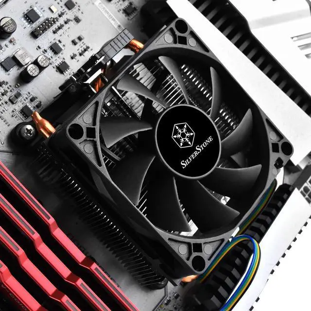 Alt view image 7 of 7 - SilverStone Technology Low Profile 95W or More AMD Socket AM2/AM3/AM4/FM1/FM2 CPU Cooler Only 54mm Tall Cooling (RL-KR01)