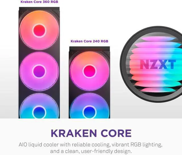 Alt view image 2 of 7 - Kraken CORE 360 RGB
