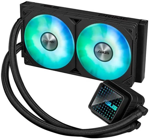 Alt view image 6 of 7 - ASUS Prime LC 240 ARGB All-in-one AIO CPU Liquid Cooler AMD: AM5 & AM4 Intel: LGA 1851, 1700, 1200, 115x Specially Designed CPU Contact Area, finned Channels, Infinity Mirror, pre-Installed ARGB Fans