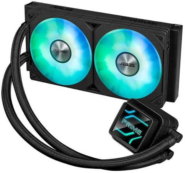 Alt view image 7 of 7 - ASUS Prime LC 240 ARGB All-in-one AIO CPU Liquid Cooler AMD: AM5 & AM4 Intel: LGA 1851, 1700, 1200, 115x Specially Designed CPU Contact Area, finned Channels, Infinity Mirror, pre-Installed ARGB Fans