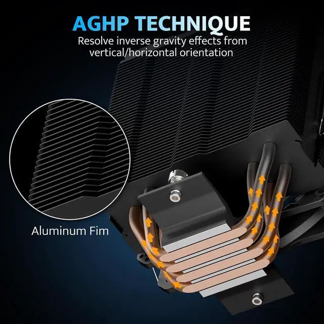 Alt view image 3 of 7 - DarkFlash Storm Z4 Pro-Mist CPU Cooler, Black