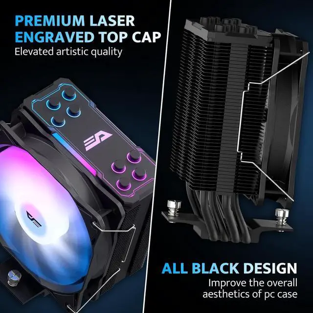 Alt view image 5 of 7 - DarkFlash Storm Z4 Pro-Mist CPU Cooler, Black