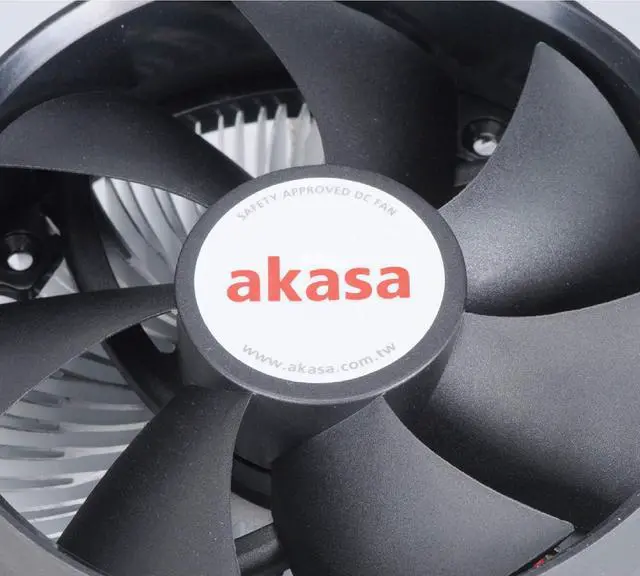 Alt view image 2 of 5 - Akasa AK-CCE-7105EP | CPU Cooler Fan | Cooler and Radiator | 92mm Case Fan | Aluminium Core | Designed for LGA775, LGA115X and LGA1200