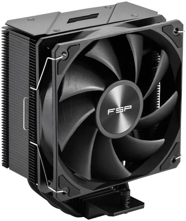 Alt view image 2 of 6 - FSP NP5 Black CPU Cooler,120mm Quiet Fan,4 Copper Heat Pipes Compitable with Latest CPU LGA 1851/1700 / 1200 and AM4 / AM5 with 3 Years Warranty (NP5-Black)