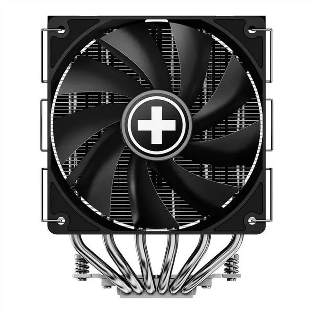 Main image of Xilence CRYON M806D.B CPU Cooler - 260W TDP, Dual Tower Design, 2 x 120 mm Quiet PWM Fans, Brushed Aluminium Look, Compatible with Intel LGA1851/1700/1200/115X & AMD AM5/AM4, Black