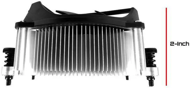 Alt view image 3 of 4 - TW-28 CPU Cooler with Aluminum Heatsink & 4-Pin PWM 3.5-Inch Low Profile 3000 RPM Fan with Pre-Applied Thermal Paste for AMD Socket AM4 Desktop PC Computer