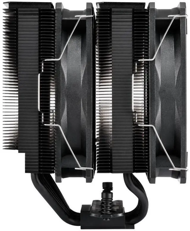 Alt view image 4 of 6 - FSP MP7 Dual Tower CPU Cooler, Dual 120mm PWM Fans, 6 Copper Heat Pipes Compitable with Latest CPU LGA 1851/1700 / 1200 and AM4 / AM5 with 3 Years Warranty (MP7-Black)