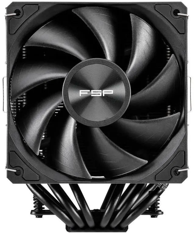Alt view image 3 of 6 - FSP MP7 Dual Tower CPU Cooler, Dual 120mm PWM Fans, 6 Copper Heat Pipes Compitable with Latest CPU LGA 1851/1700 / 1200 and AM4 / AM5 with 3 Years Warranty (MP7-Black)