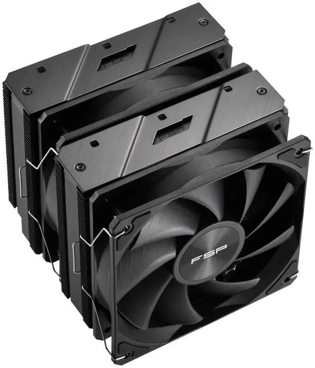 Alt view image 5 of 6 - FSP MP7 Dual Tower CPU Cooler, Dual 120mm PWM Fans, 6 Copper Heat Pipes Compitable with Latest CPU LGA 1851/1700 / 1200 and AM4 / AM5 with 3 Years Warranty (MP7-Black)