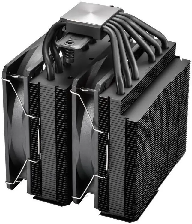 Alt view image 6 of 6 - FSP MP7 Dual Tower CPU Cooler, Dual 120mm PWM Fans, 6 Copper Heat Pipes Compitable with Latest CPU LGA 1851/1700 / 1200 and AM4 / AM5 with 3 Years Warranty (MP7-Black)
