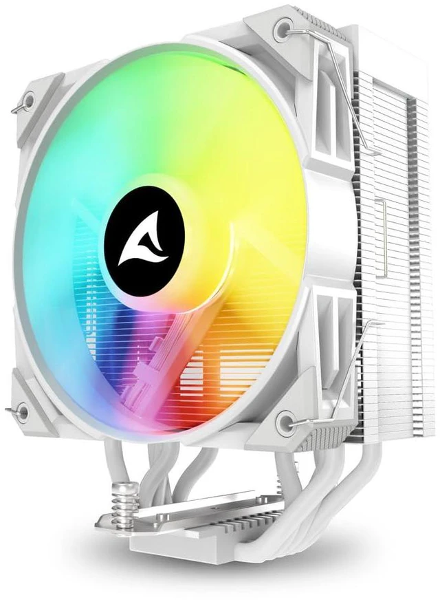 Alt view image 3 of 7 - Sharkoon A50 White RGB CPU Cooler