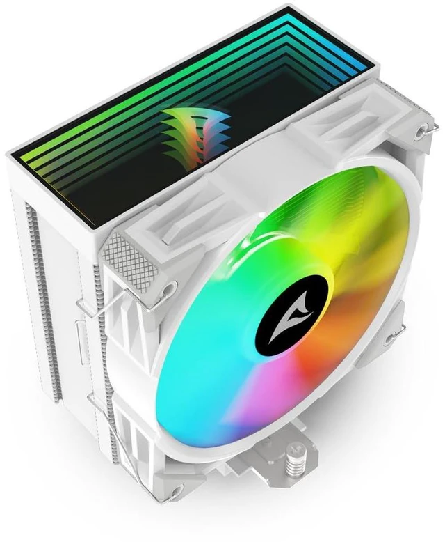 Alt view image 7 of 7 - Sharkoon A50 White RGB CPU Cooler
