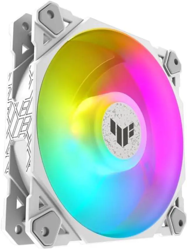 Alt view image 4 of 7 - TUF Gaming TF120 ARGB Case Fan White Edition 3-in-1 with ARGB Controller (Pack of 3, Aura Sync, Quiet Addressable ARGB Fan, PWM Control, White)