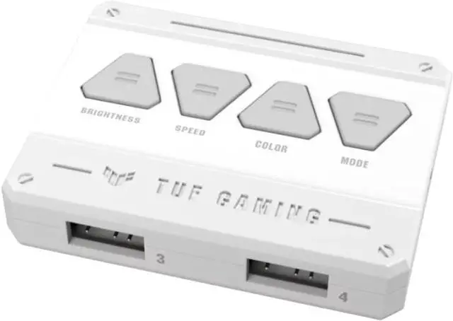 Alt view image 6 of 7 - TUF Gaming TF120 ARGB Case Fan White Edition 3-in-1 with ARGB Controller (Pack of 3, Aura Sync, Quiet Addressable ARGB Fan, PWM Control, White)