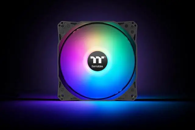 Alt view image 2 of 7 - Thermaltake LE120 ARGB PWM Fan (3 Pack), PWM controlled 500~1500 rpm, 5V Motherboard Sync, 16.8 Million Colors 9 Addressable LEDs, Airflow 66.1 CFM, 120mm Hydraulic Bearing, Case Fan, CL-F204-PL12SW-A