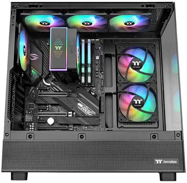 Alt view image 4 of 7 - Thermaltake LE120 ARGB PWM Fan (3 Pack), PWM controlled 500~1500 rpm, 5V Motherboard Sync, 16.8 Million Colors 9 Addressable LEDs, Airflow 66.1 CFM, 120mm Hydraulic Bearing, Case Fan, CL-F204-PL12SW-A