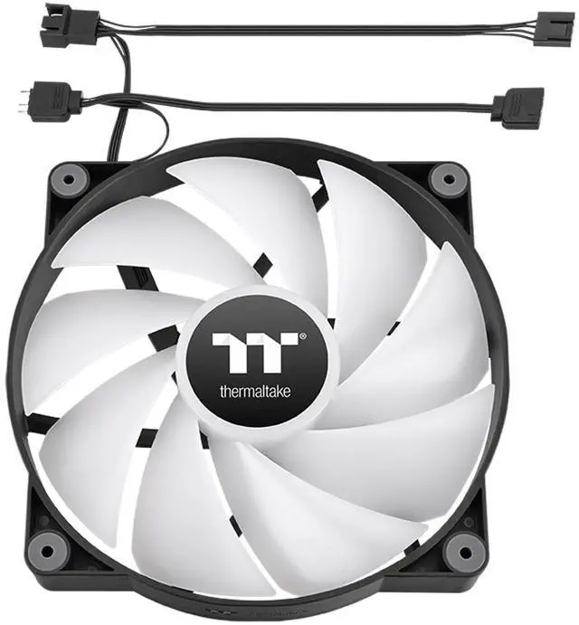 Alt view image 5 of 6 - Thermaltake CT200 ARGB PWM Fan Single Pack, PWM Controlled 500~900 rpm, 5V Motherboard Sync, 16.8 Million Color 9 Addressable LEDs, Airflow 131.6 CFM, Hydraulic Bearing, 200mm, Black, CL-F179-PL20SW-A