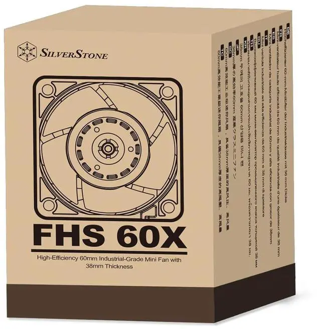 Alt view image 6 of 6 - SilverStone Technology FHS 60X High Performance (up to 15,000rpm) 60mm x 38mm PWM Industrial/Server Fan, SST-FHS60X