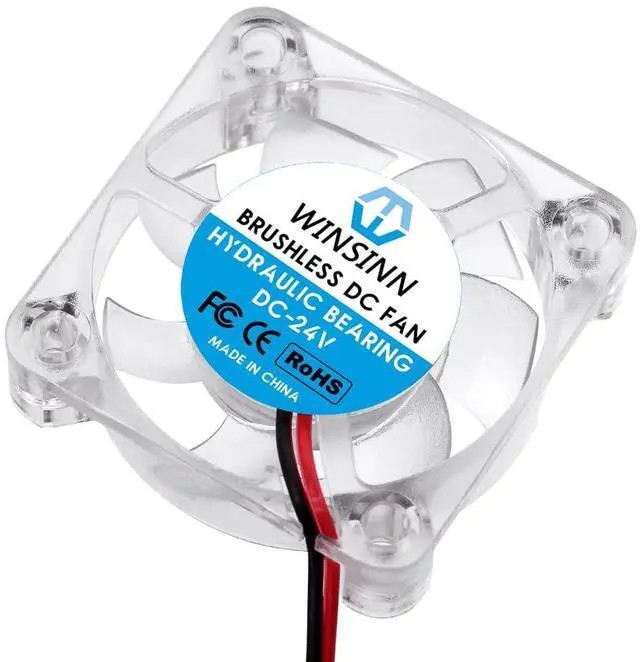 Alt view image 4 of 6 - WINSINN 40mm RGB Fan 24V, Ender 3 Fan Upgrade 24 Volt Fans LED Colorful 4010 Hydraulic Bearing, Works with Ender 3 Pro 3X CR-10S (Pack of 4Pcs)