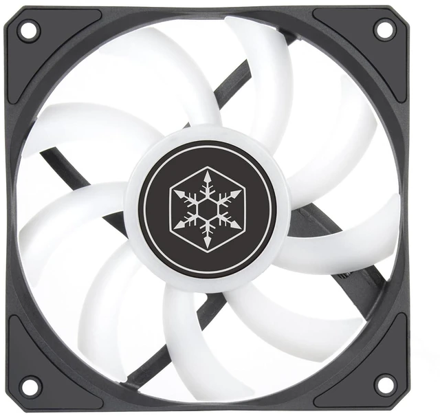 Alt view image 2 of 7 - Silverstone Air Slimmer 120 ARGB, Enhanced Performance 120mm Slim Fan with Full-Range PWM and ARGB Lighting Effect, SST-AS120B-ARGB
