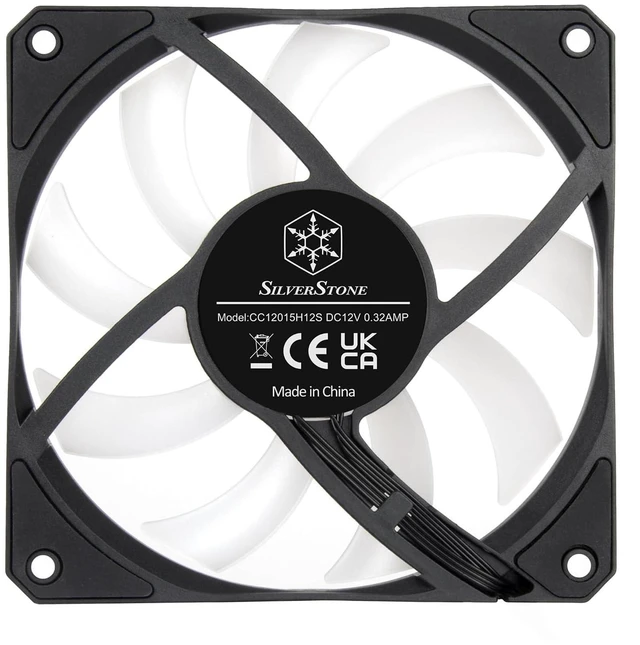 Alt view image 4 of 7 - Silverstone Air Slimmer 120 ARGB, Enhanced Performance 120mm Slim Fan with Full-Range PWM and ARGB Lighting Effect, SST-AS120B-ARGB