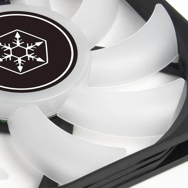 Alt view image 7 of 7 - Silverstone Air Slimmer 120 ARGB, Enhanced Performance 120mm Slim Fan with Full-Range PWM and ARGB Lighting Effect, SST-AS120B-ARGB